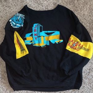Vintage 80s Journey Raised on Radio Sweatshirt 1986 Tour RARE Winterland Merch